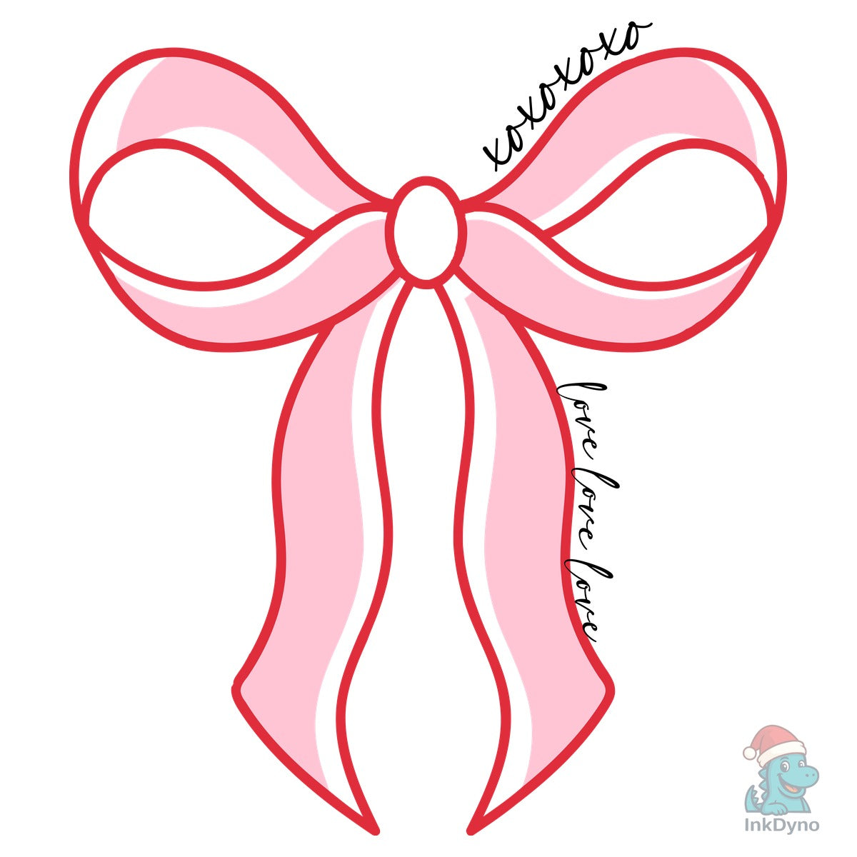 Valentine Coquette Bow Xoxo