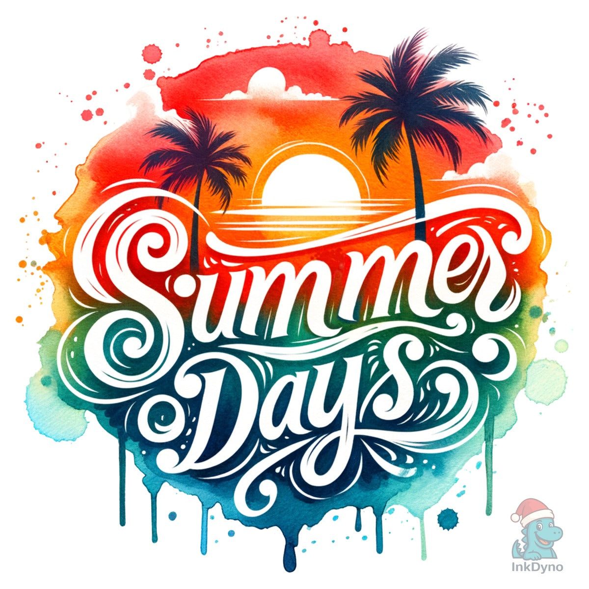 Colorful Ocean Beach Summer Days