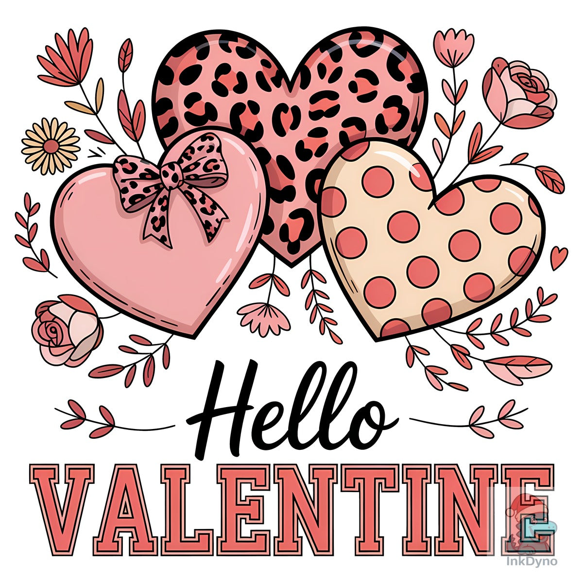 Hello Valentines Sublimation Design