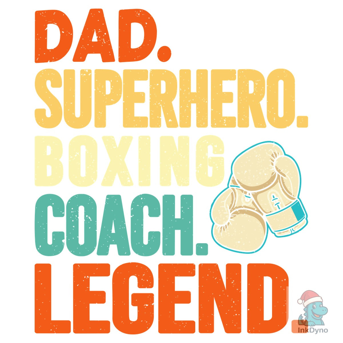 Dad Superhero Boxing Coach T-shirt