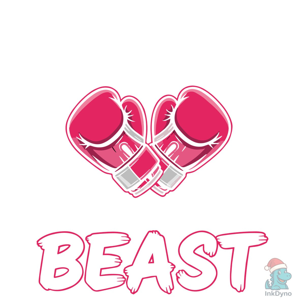 Lady Hit Like a Beast Boxing T-shirt