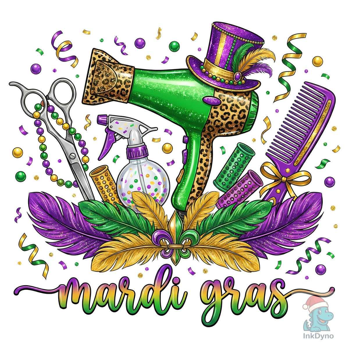 Mardi Gras Hairdresser Sublimation
