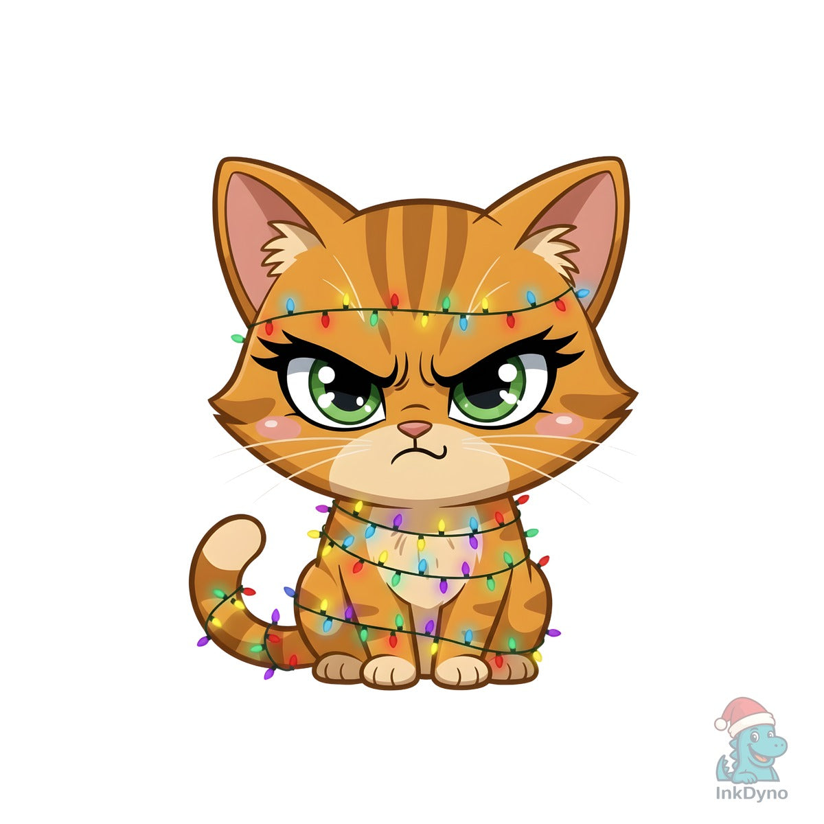 Grumpy Festive Cat