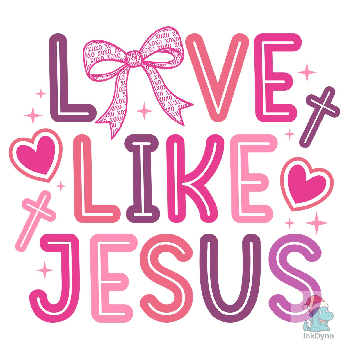 Love Like Jesus Coquette Valentine