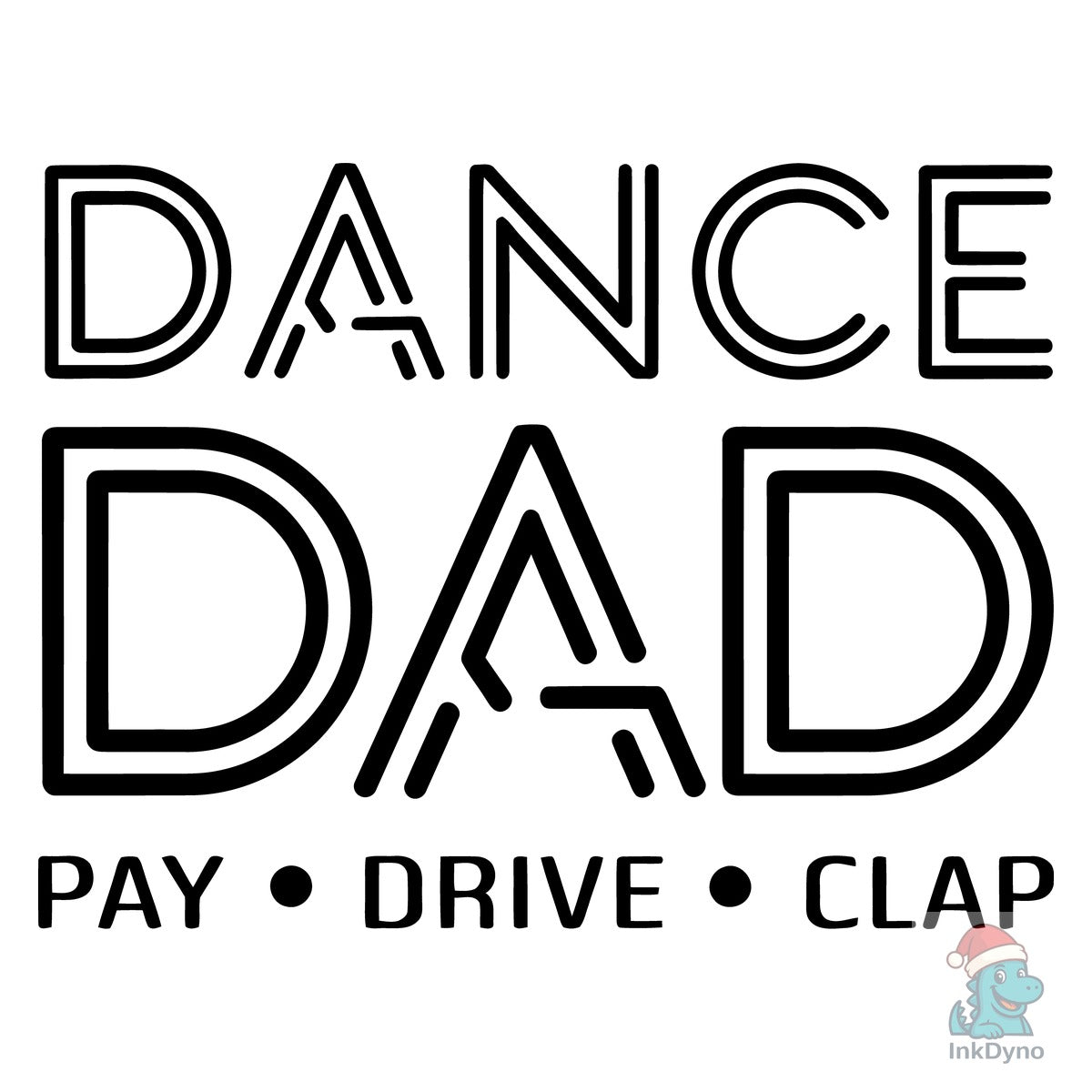 Modern Minimalist Dance Dad Badge