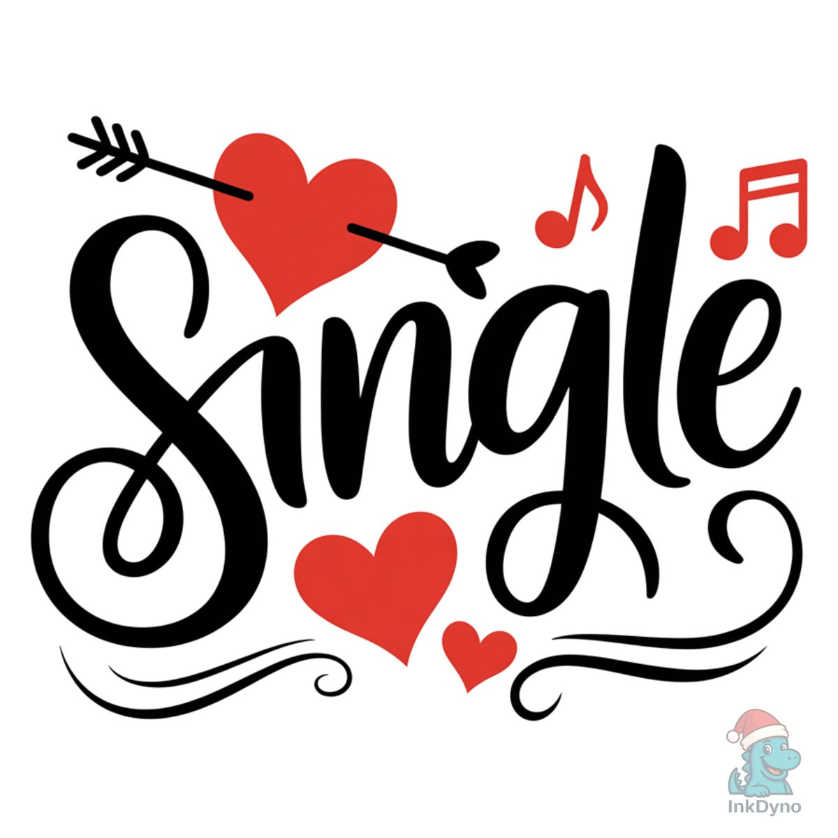 Single Valentine Heart Heart & Music