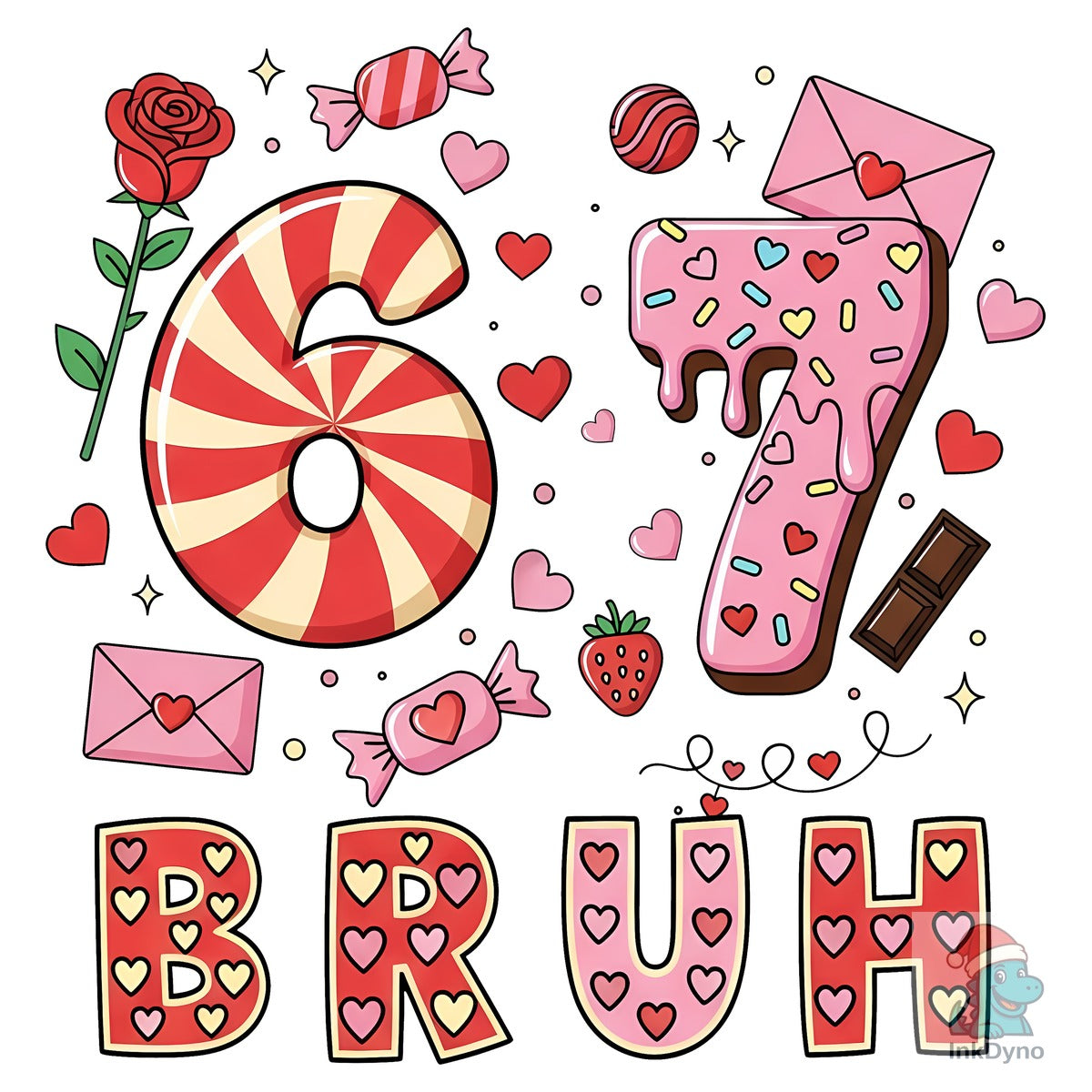 Viral Valentine 67 Candy BRUH Meme