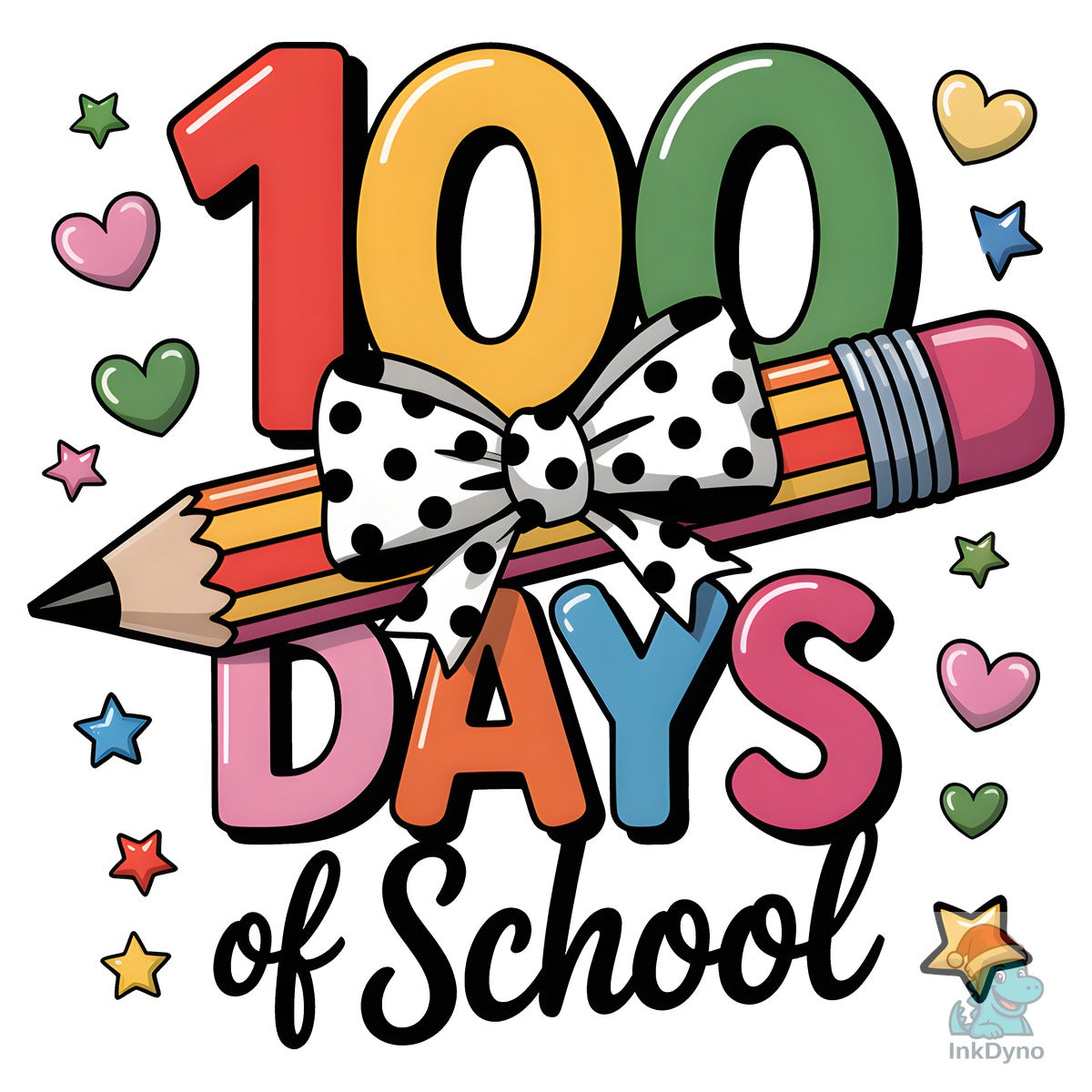 100 Days of School Teacher Design