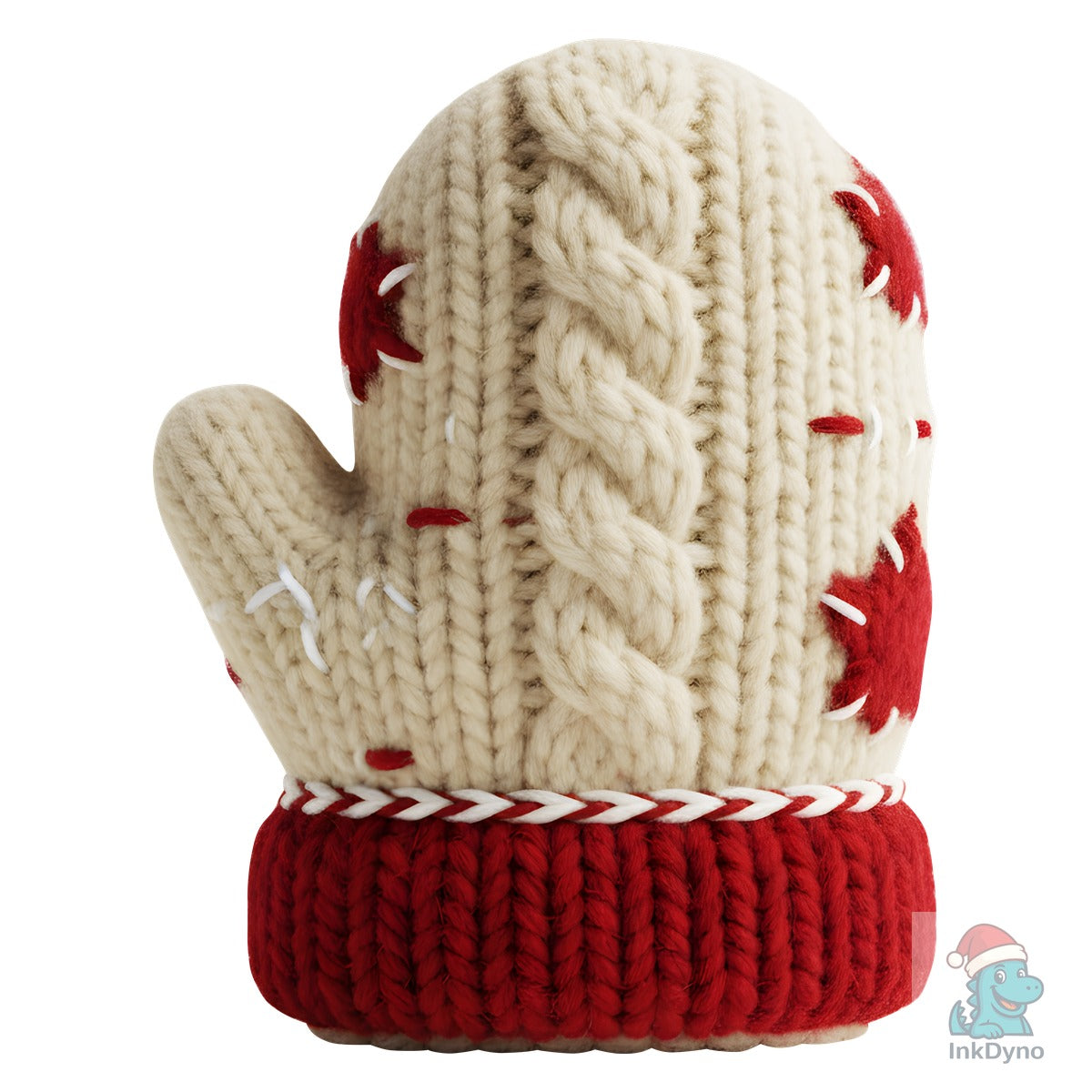 Cute Knitted Mitten Christmas T-Shirt