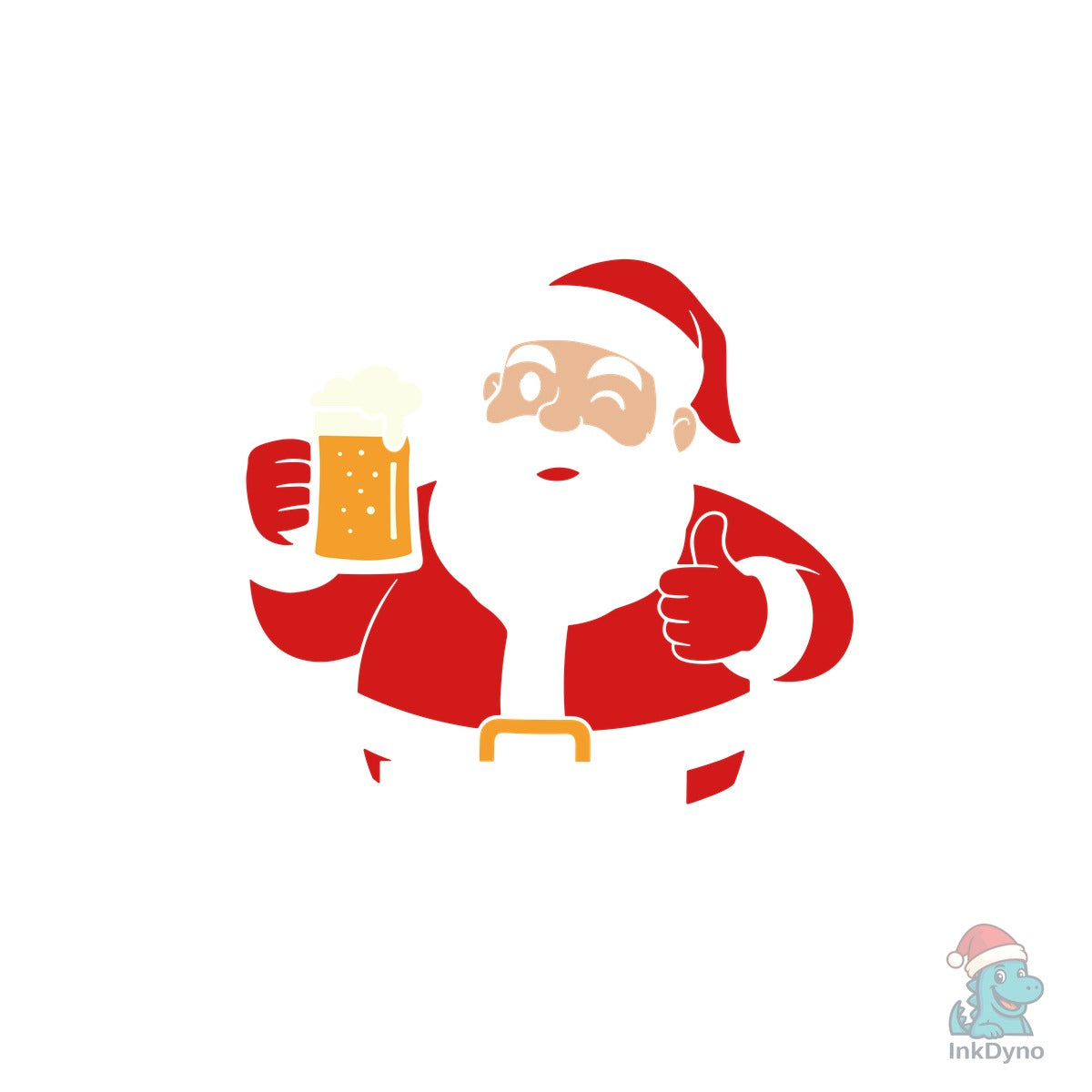 Santa Beer Wonderful Time T-shirt