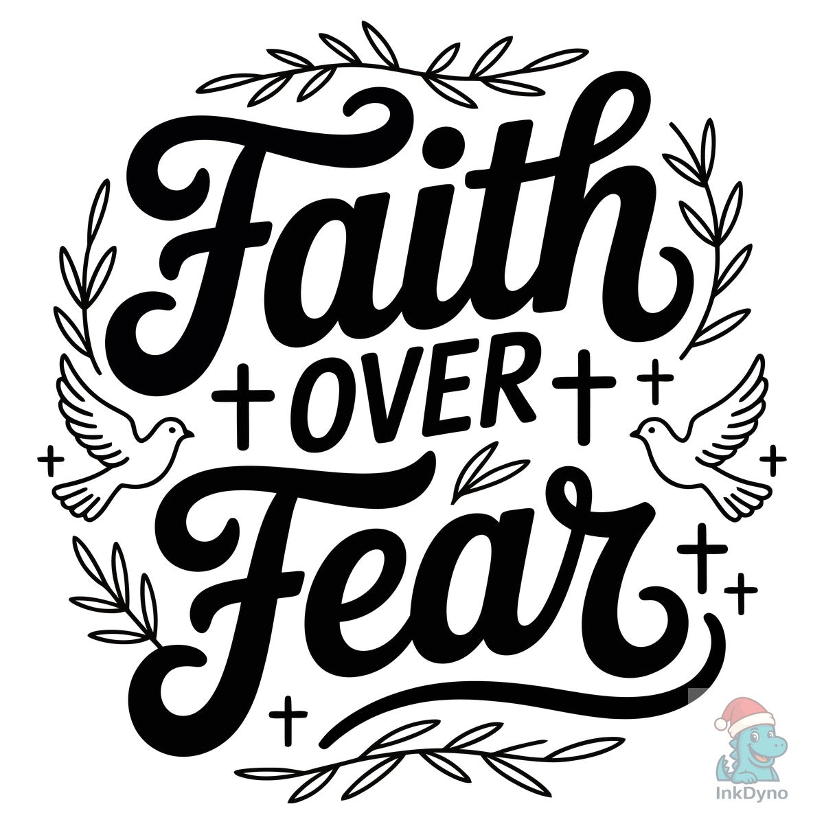 Faith over Fear T-Shirt Design