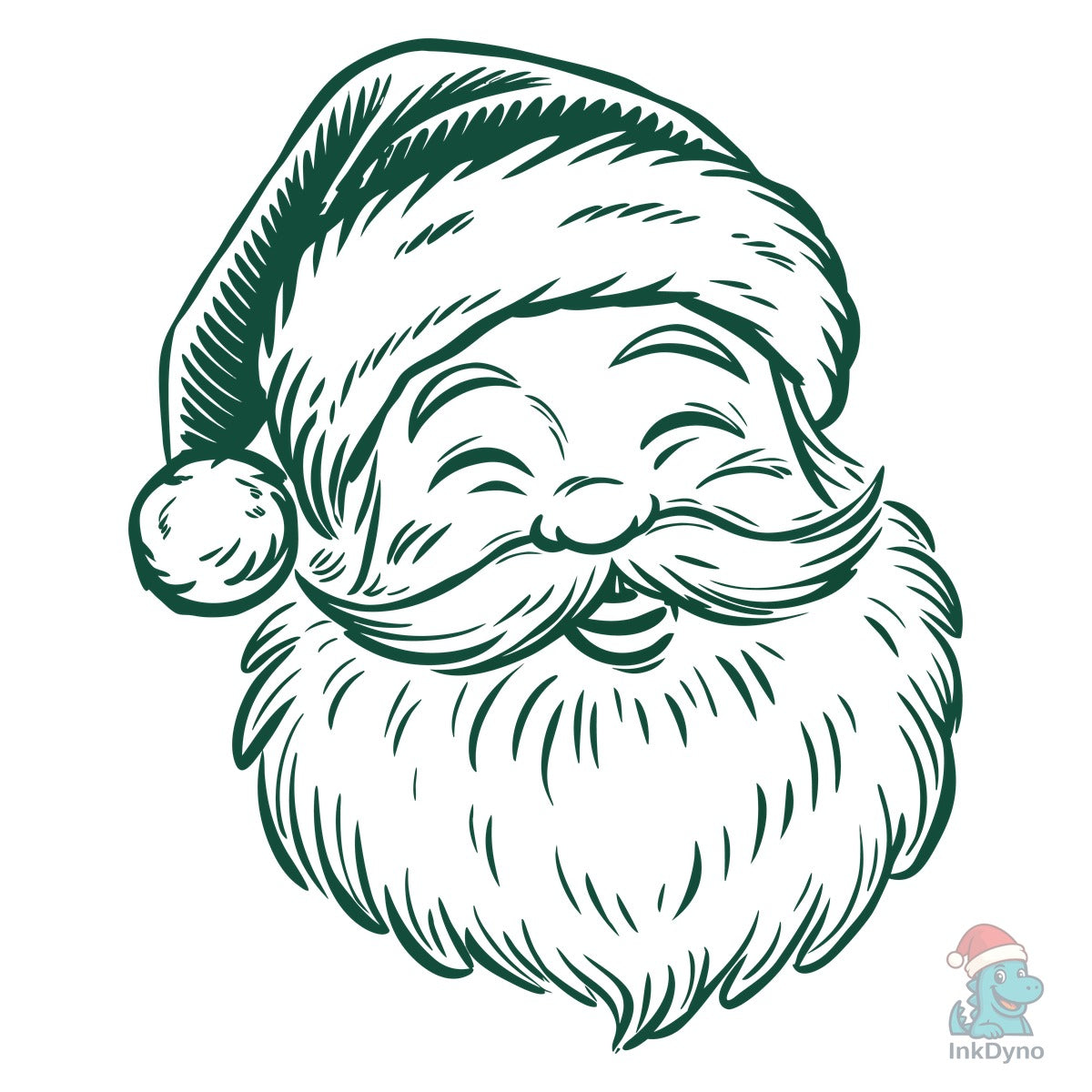 Hand Drawn Santa Sublimation