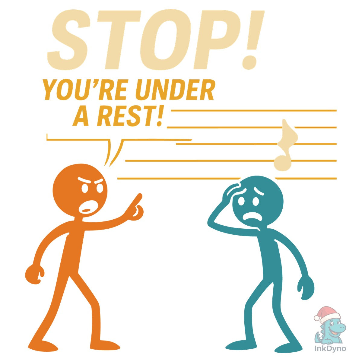 Stop You're Under a Rest Music Pun