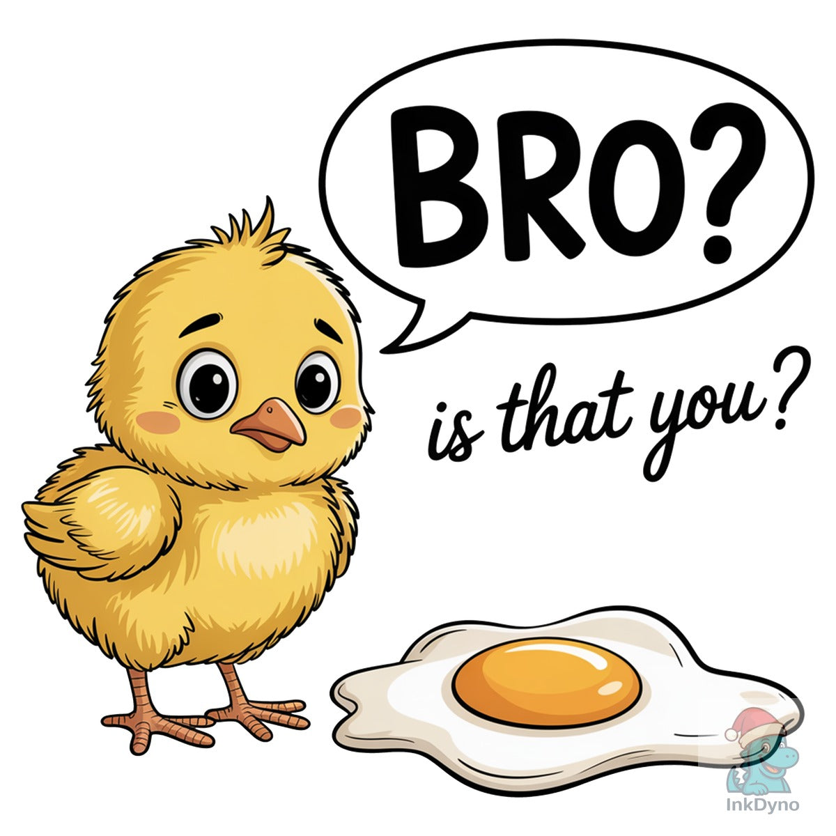 Funny Chick and Egg Dark Humor