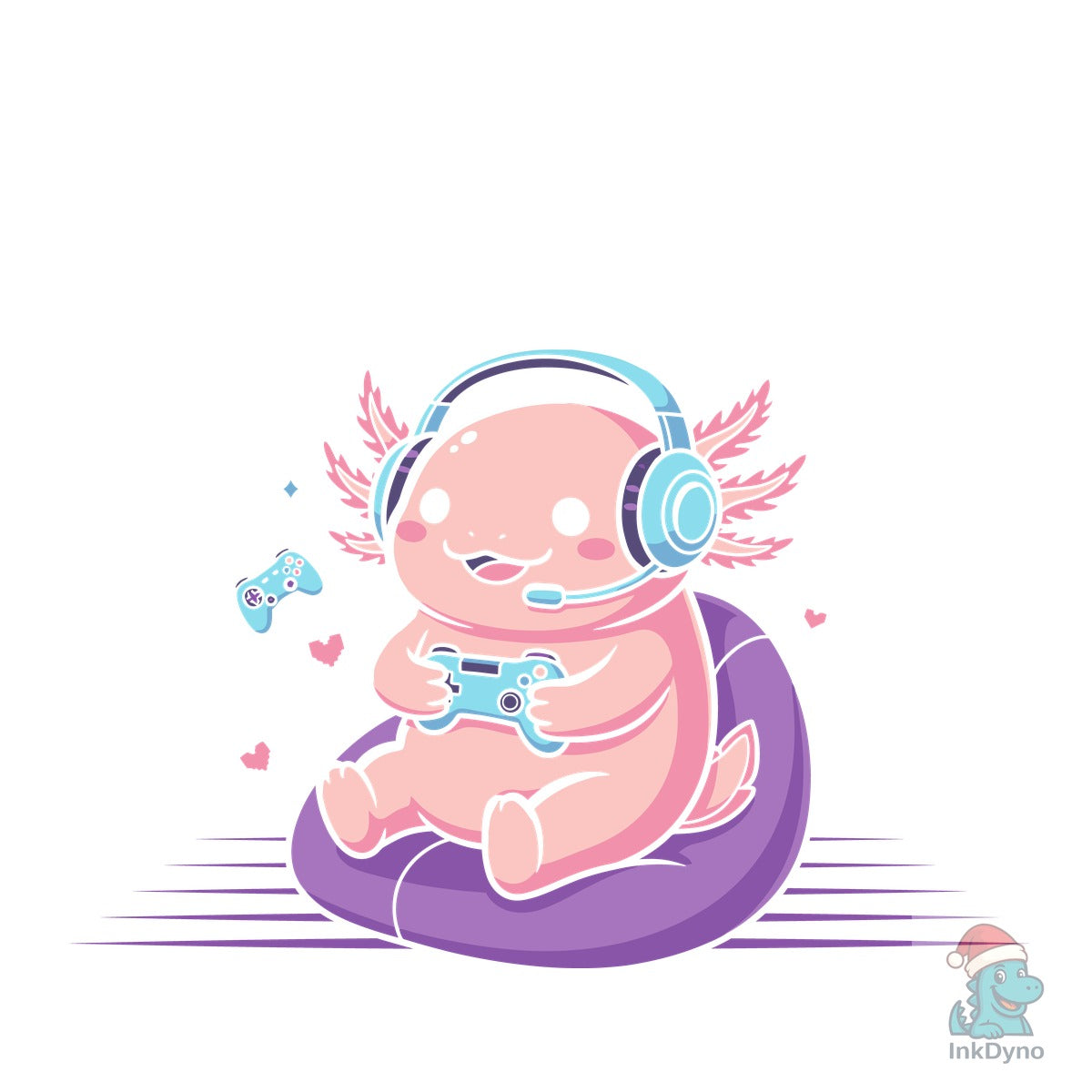Gamesolotl Cute Gamer Axolotl