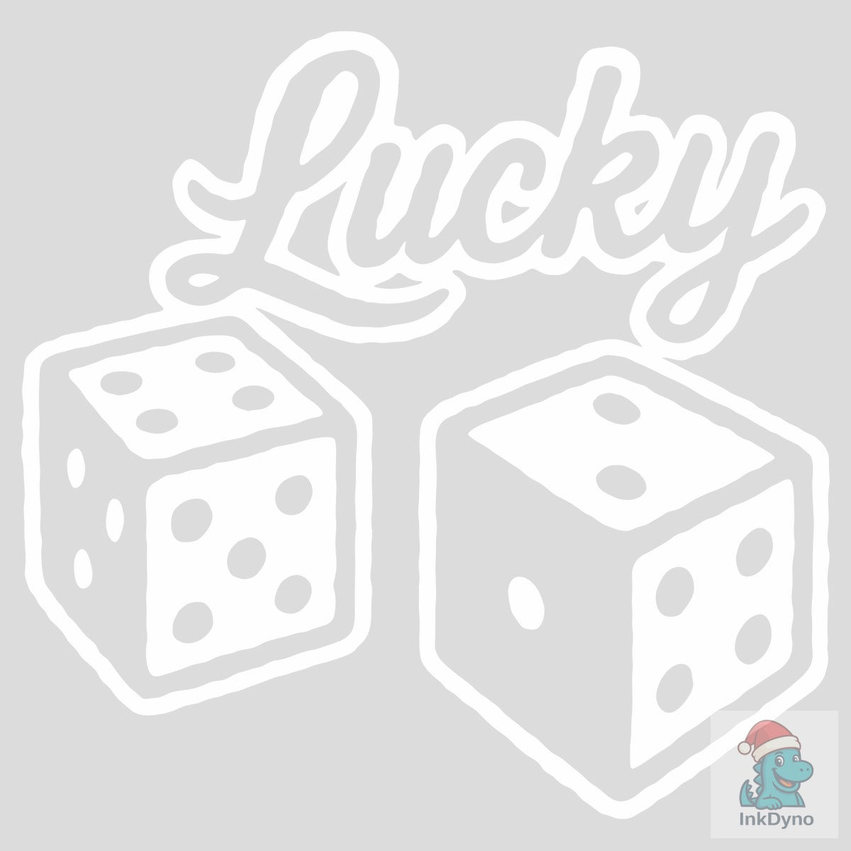 Lucky Casino Dices Roll Gambler Vibes