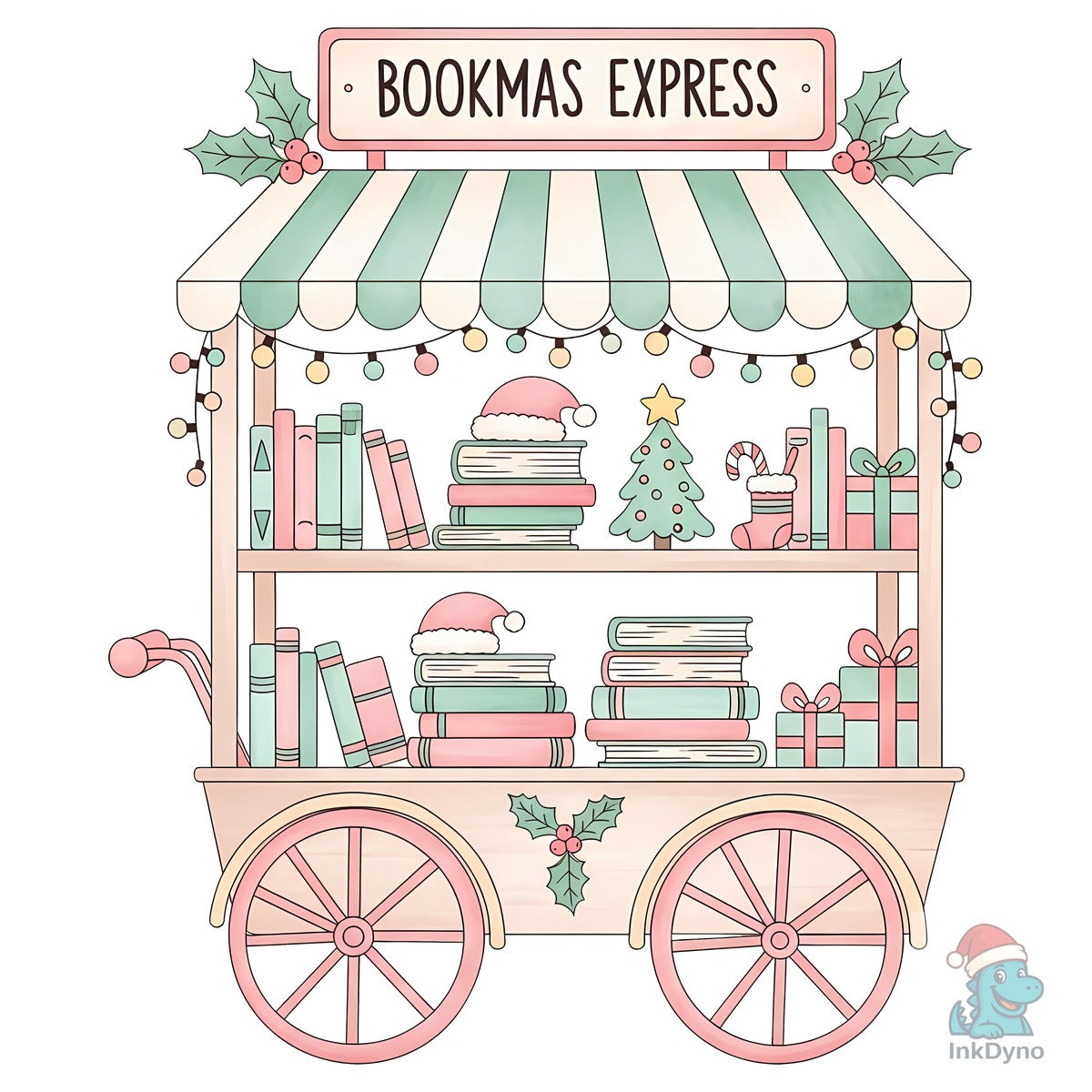 Bookmas Express Christmas Book Cart