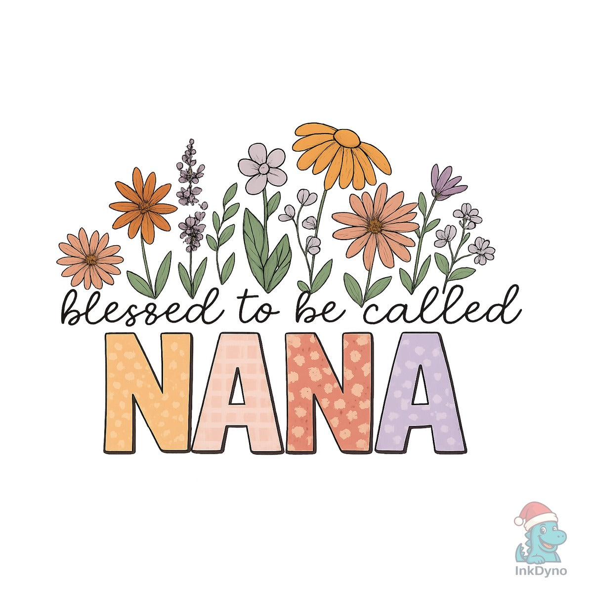 Blessed to Be Called Nana Floral