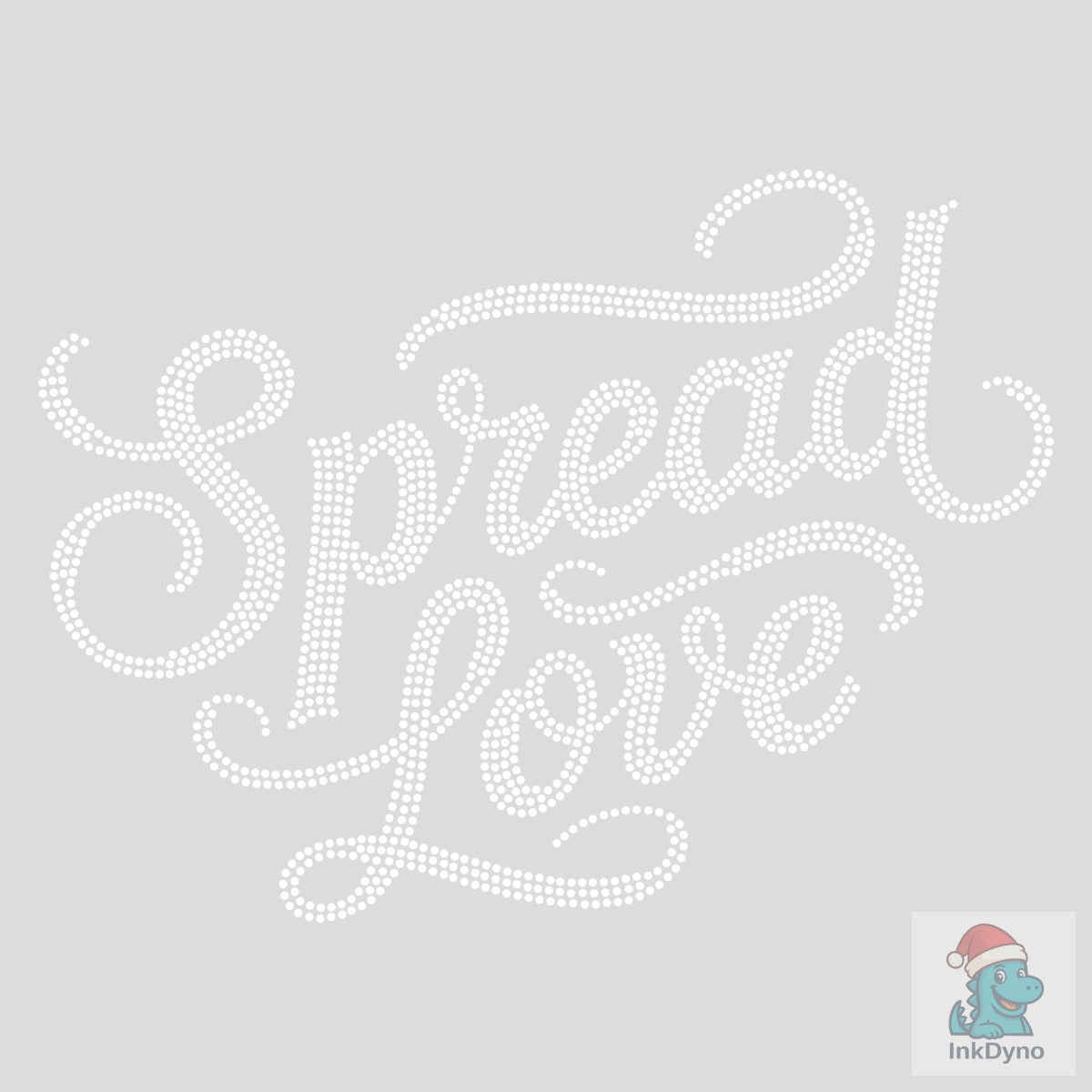Spread Love Rhinestone Cursive