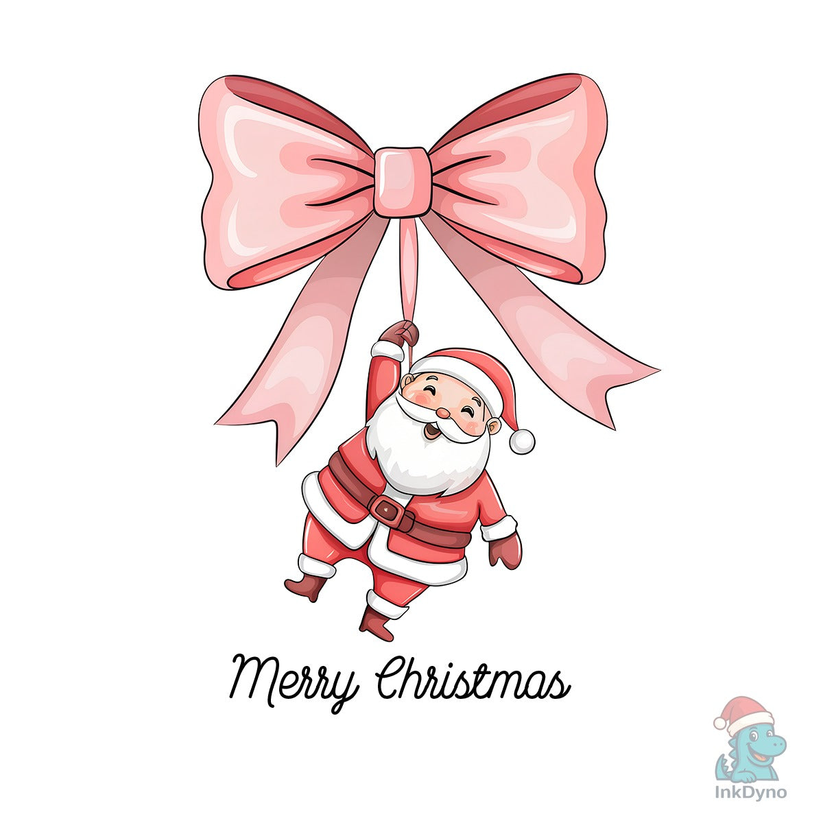 Pink Santa Coquette Merry Christmas