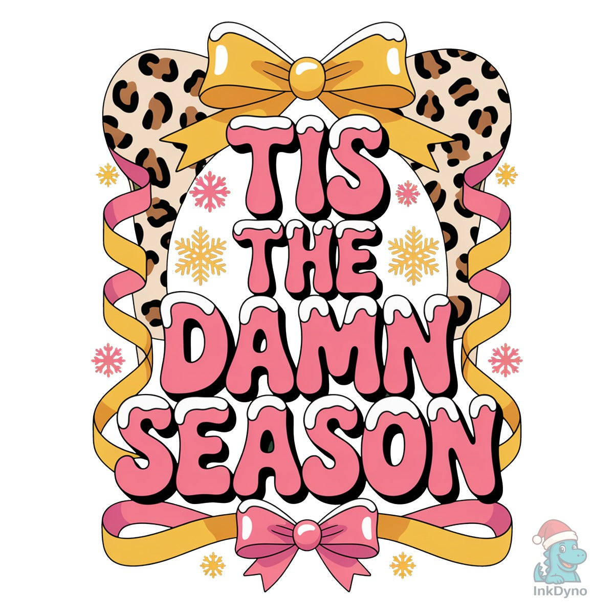 Tis the Damn Season Leopard Print