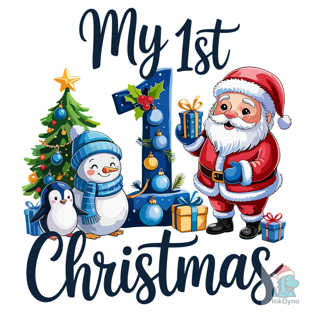 My First 1st Christmas Blue Baby Boy