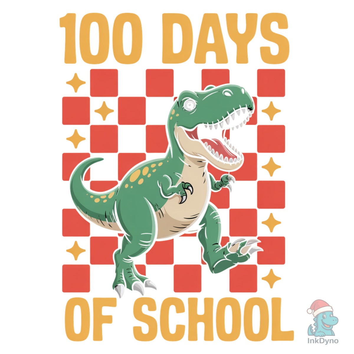 100 Days of School Dinosaur Design