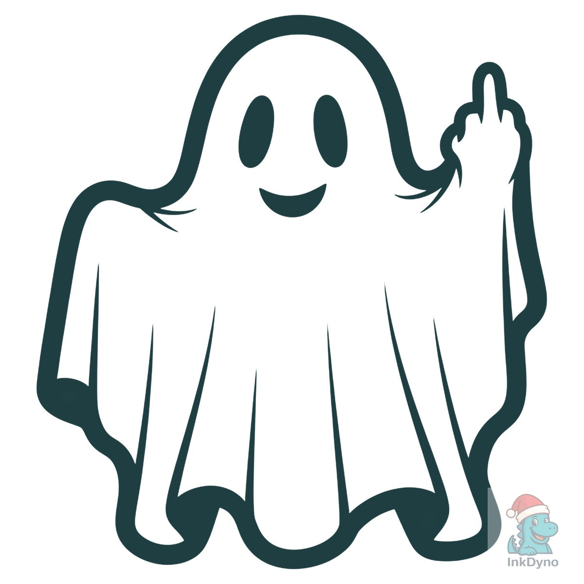 Ghost Middle Finger Pod Ghost