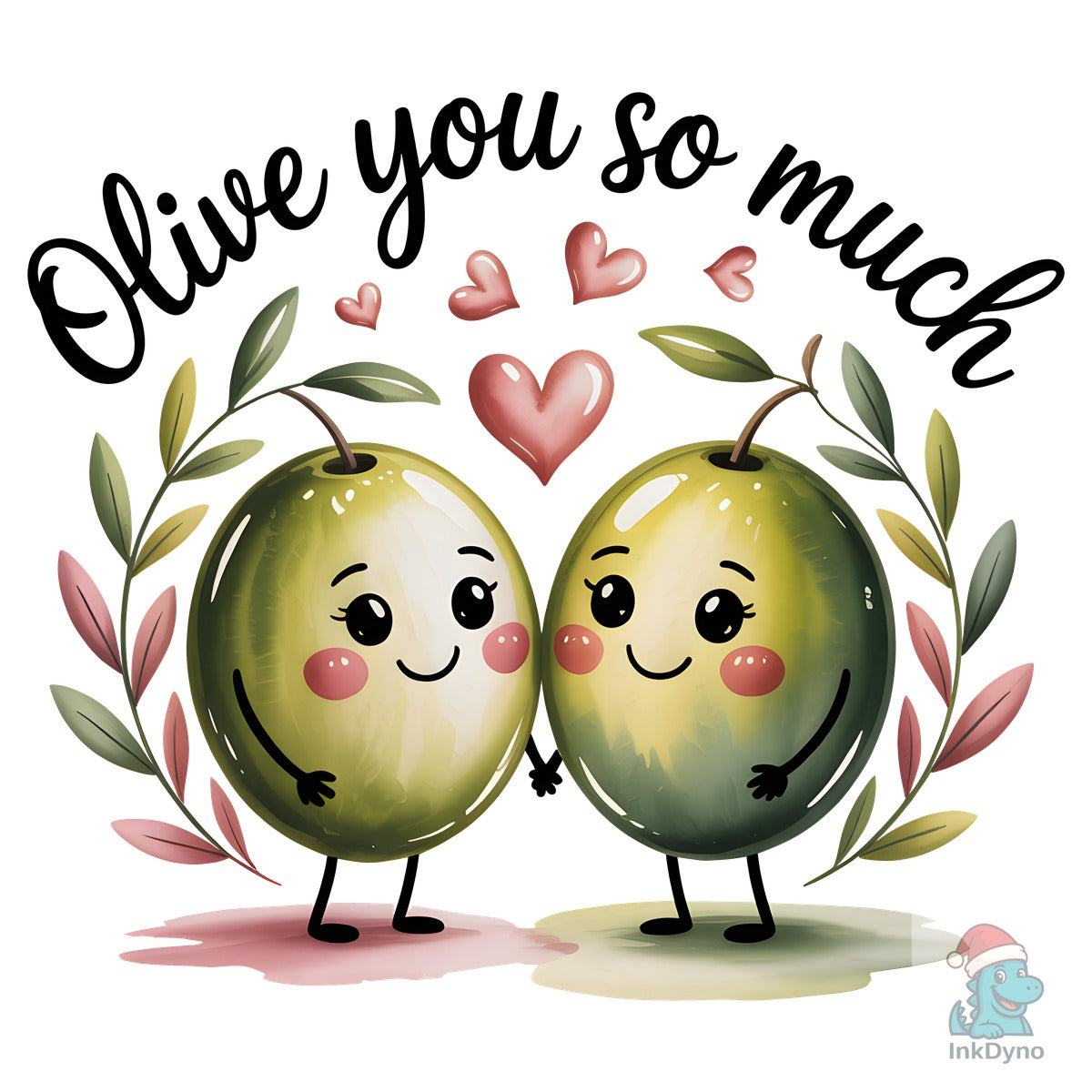Olive You so Much Valentine Pun T-Shirt
