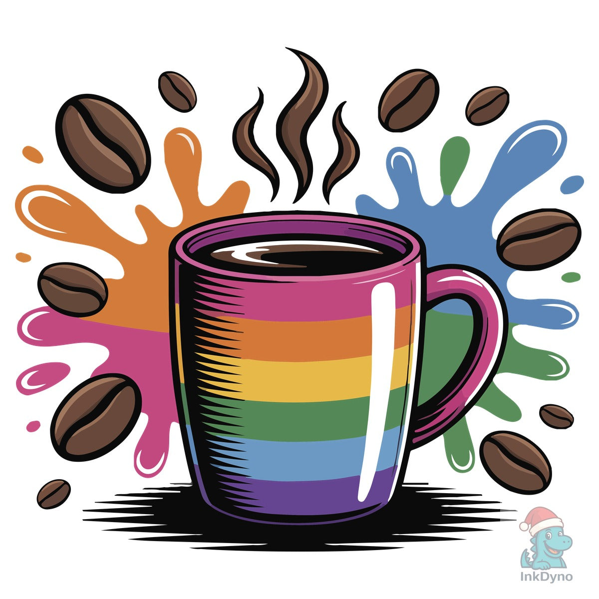 Color Splash Rainbow Coffee Mug