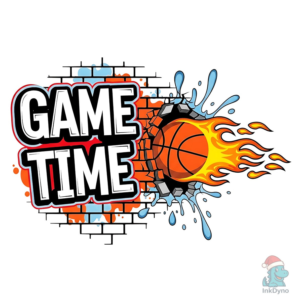 Game Time Basketball T-Shirt Design