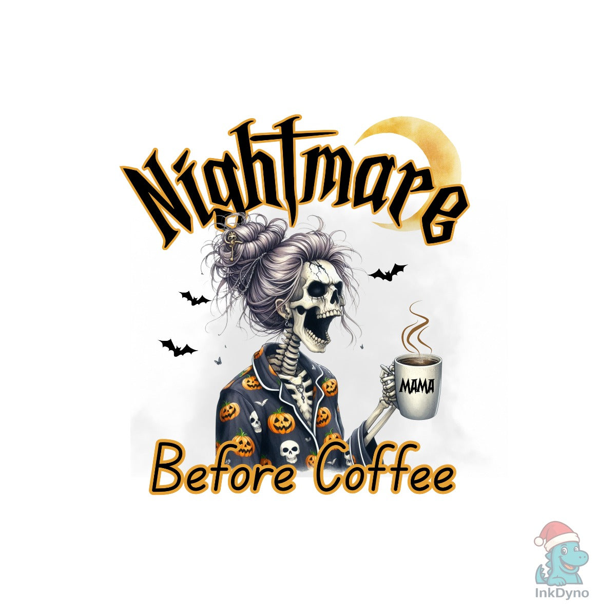 Spooky Coffee Skeleton Mom