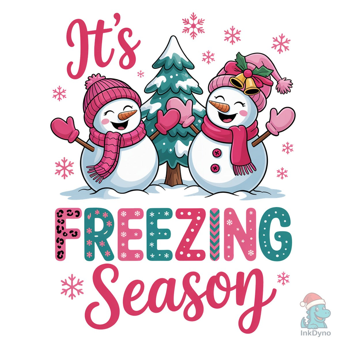 Christmas Snowman Freezing Season