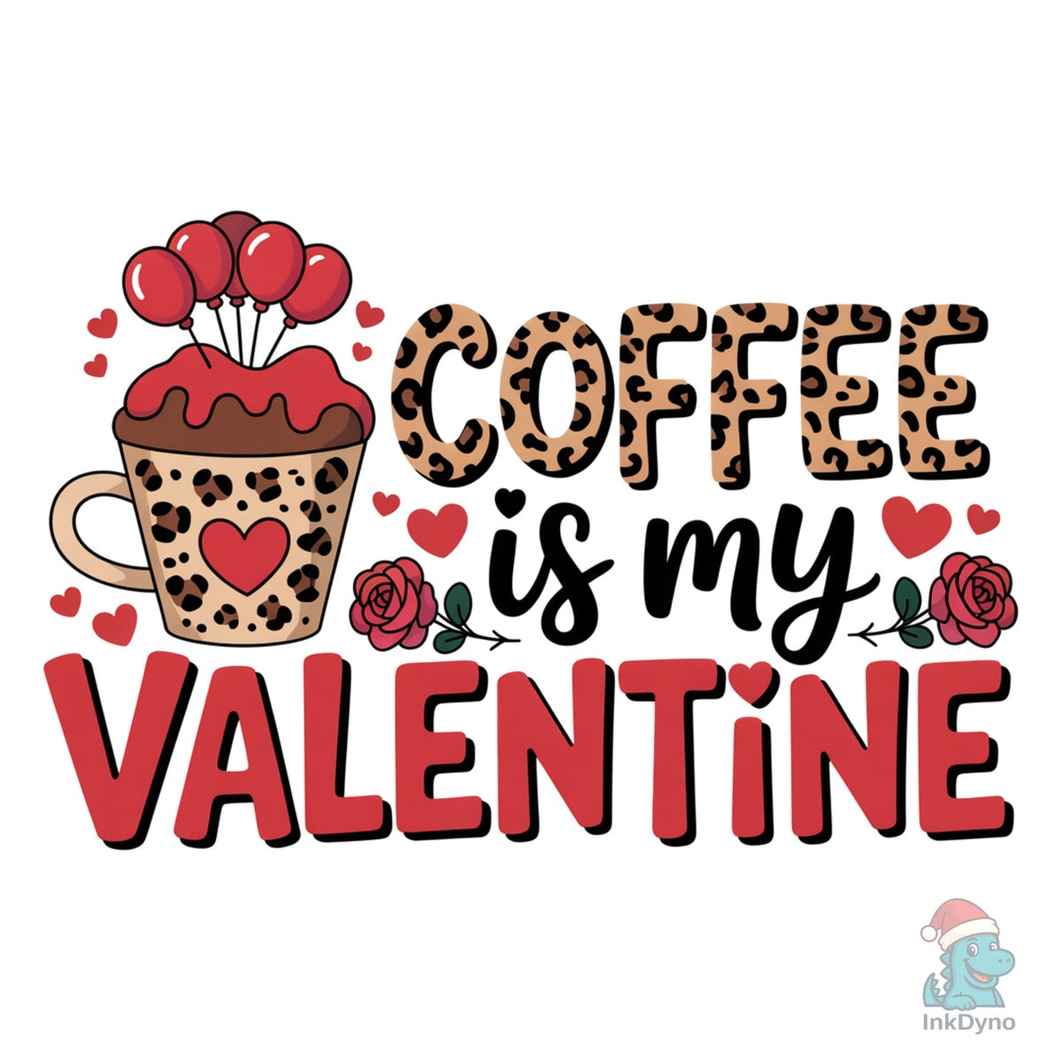 Coffee is My Valentine Leopard Mug