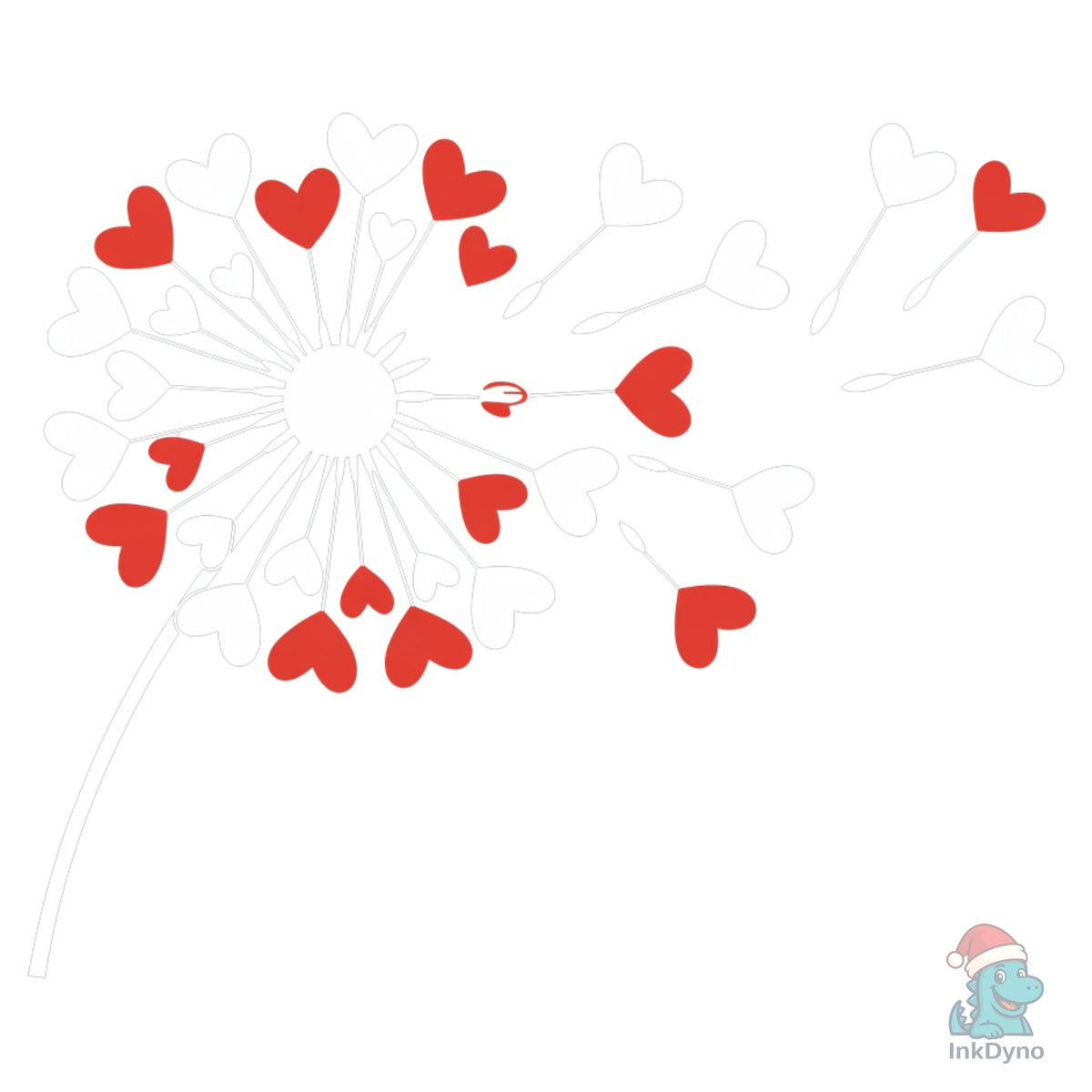 Heart Dandelion Valentine Romantic