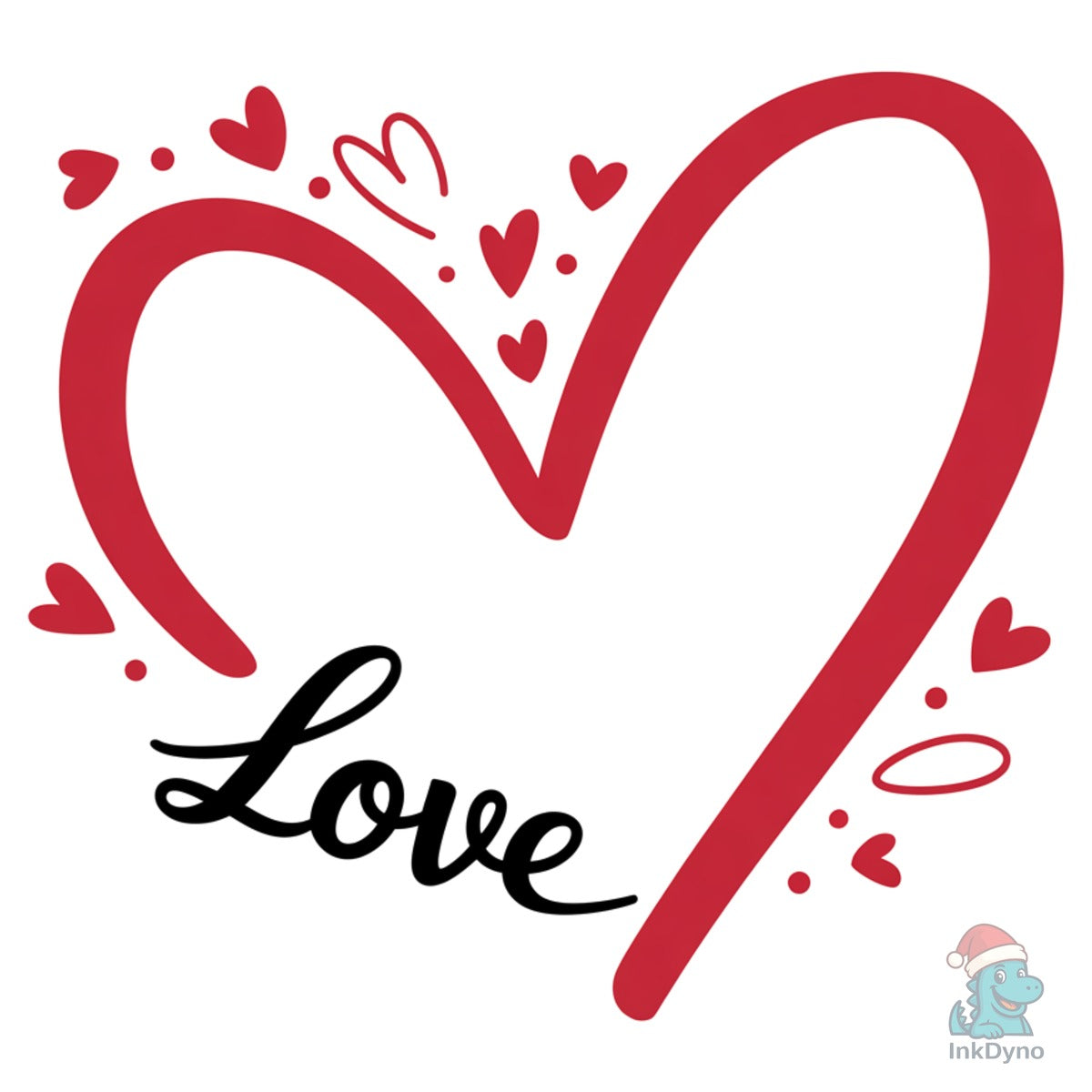 Love Heart Doodle Valentine's Day