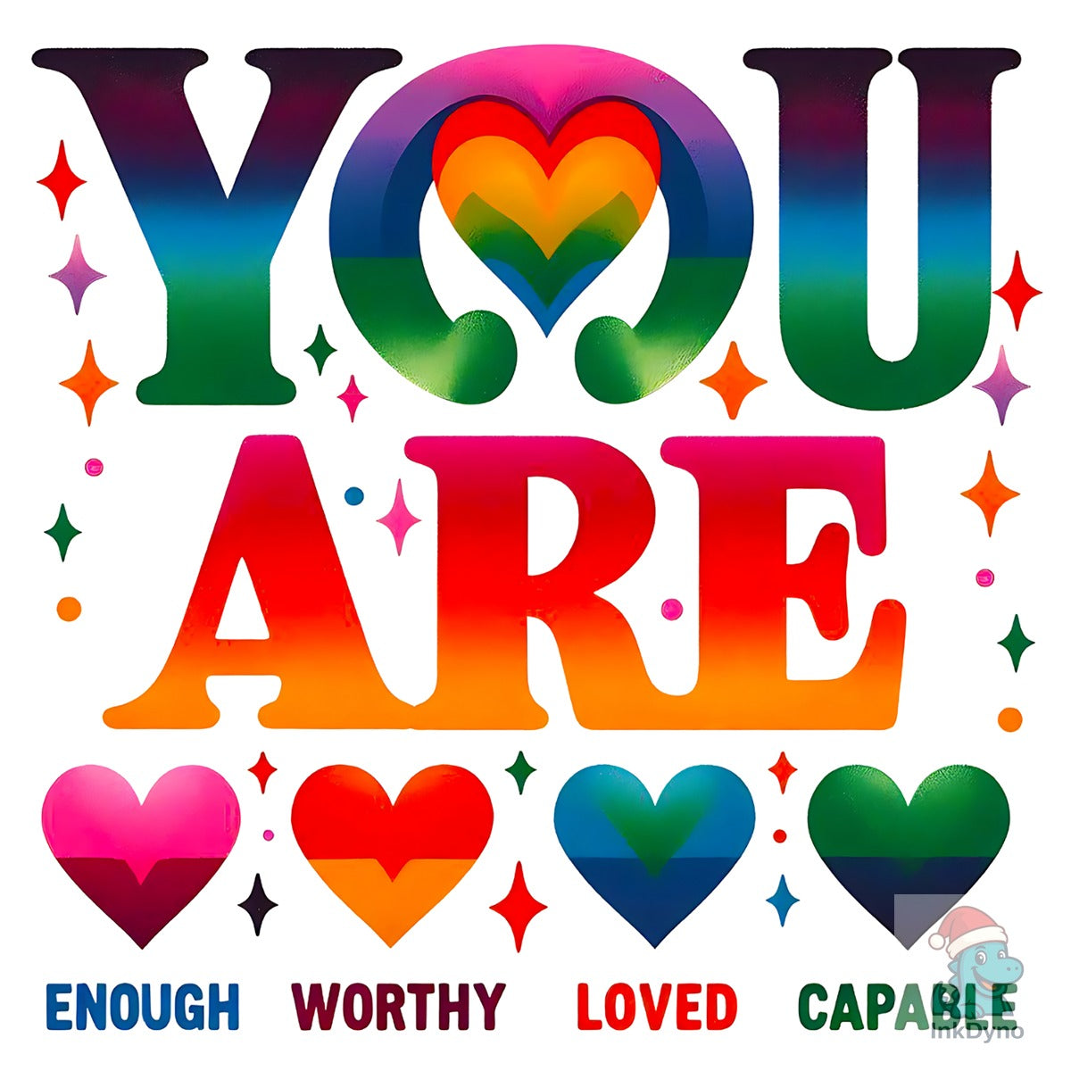You Are Enough Retro Shirt Design