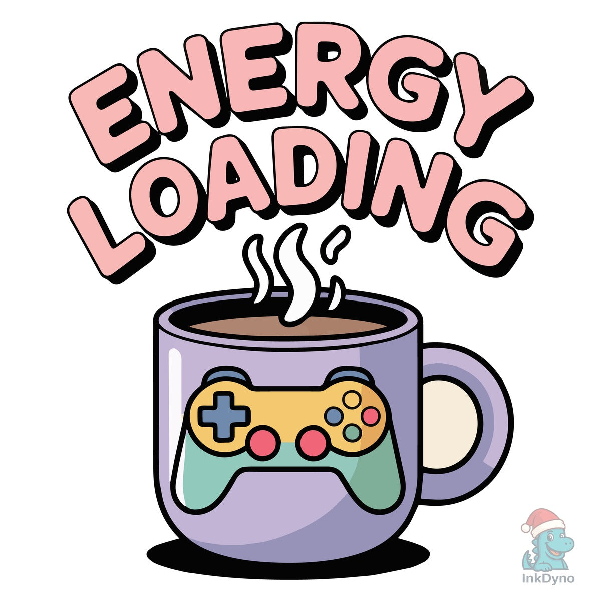 Energy Loading Gaming T Shirt Design
