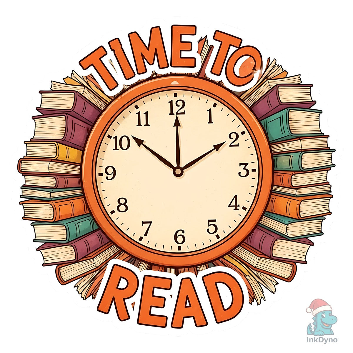 Time to Read Book Clock