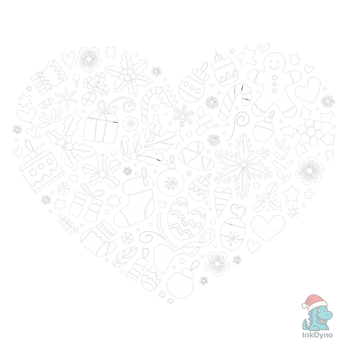 Christmas Heart Holiday Love Shape