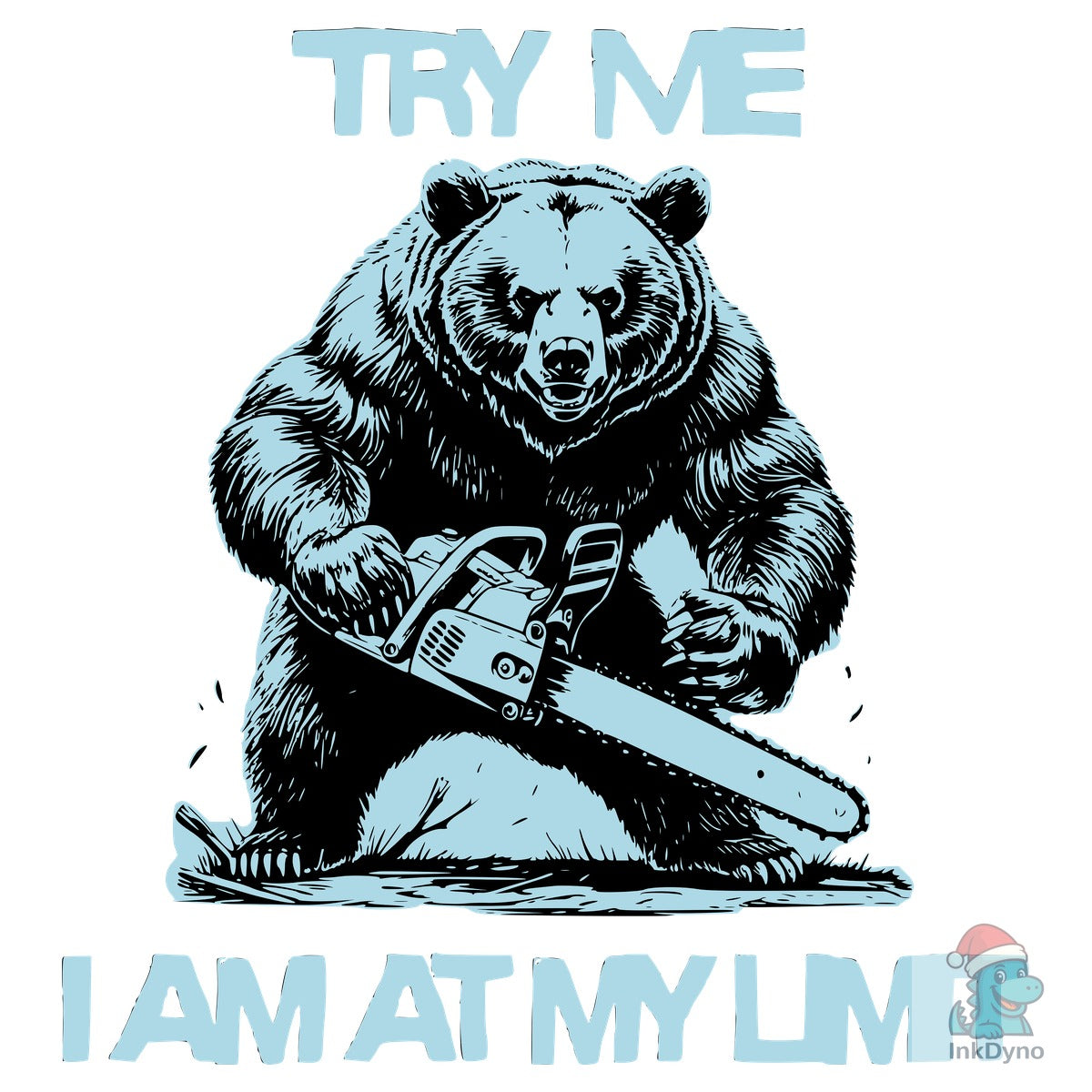 Angry Bear with Chainsaw