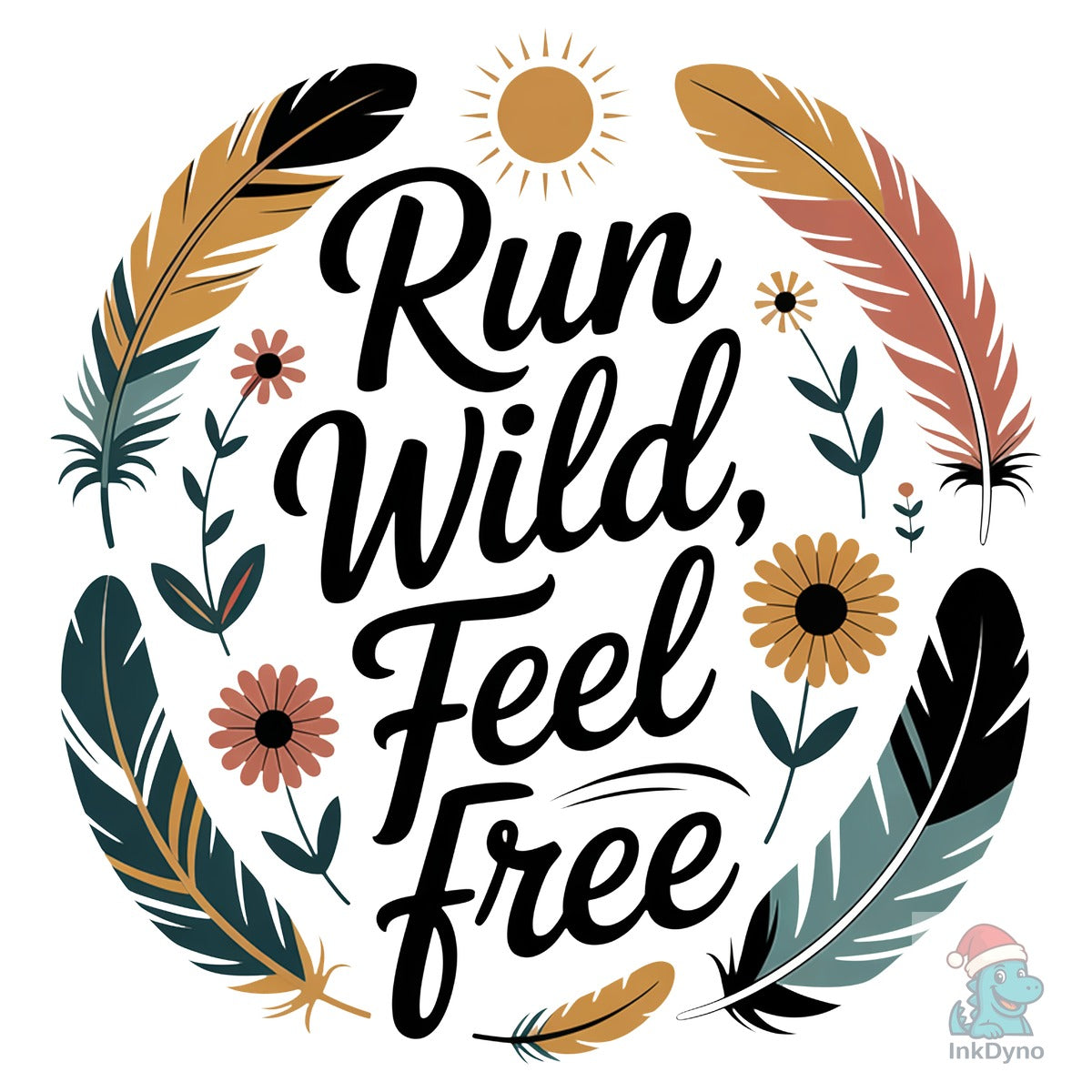 Run Wild Feel Free Fitness Shirt