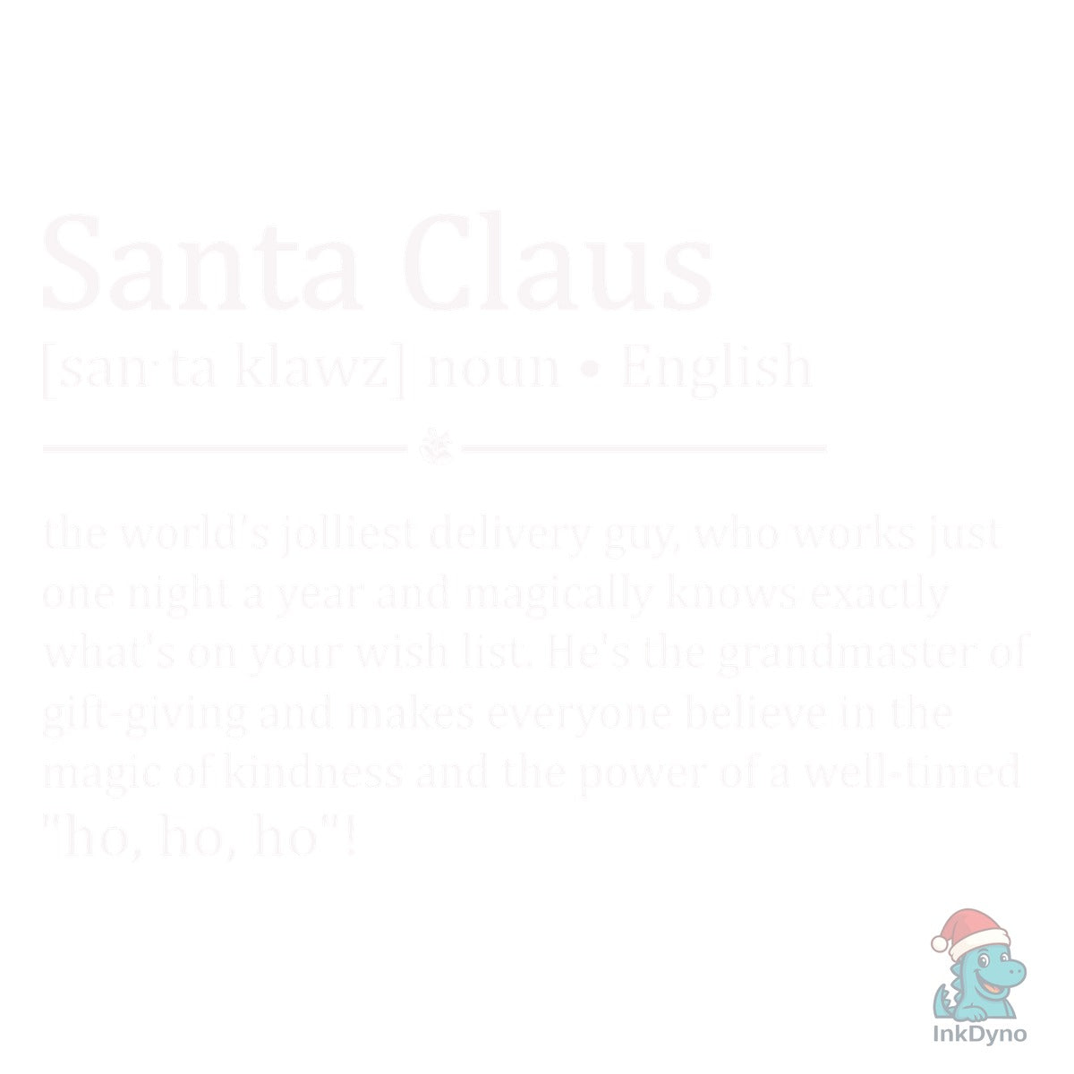 Santa Claus Definition Poster Template