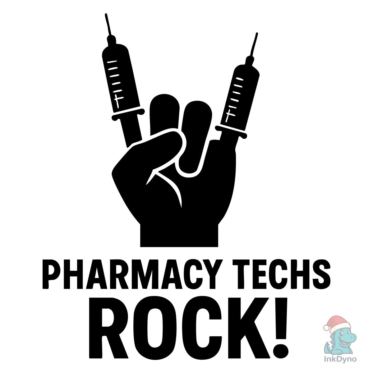 Pharmacy Techs Rock Hand Gesture