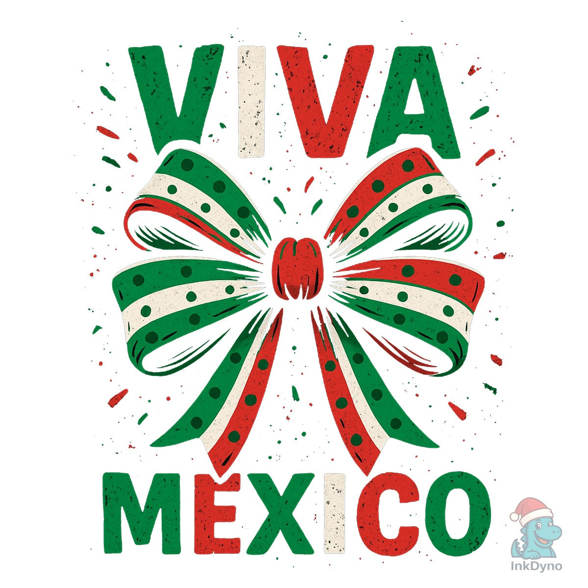 Coquette Ribbon Bow Mexican Flag