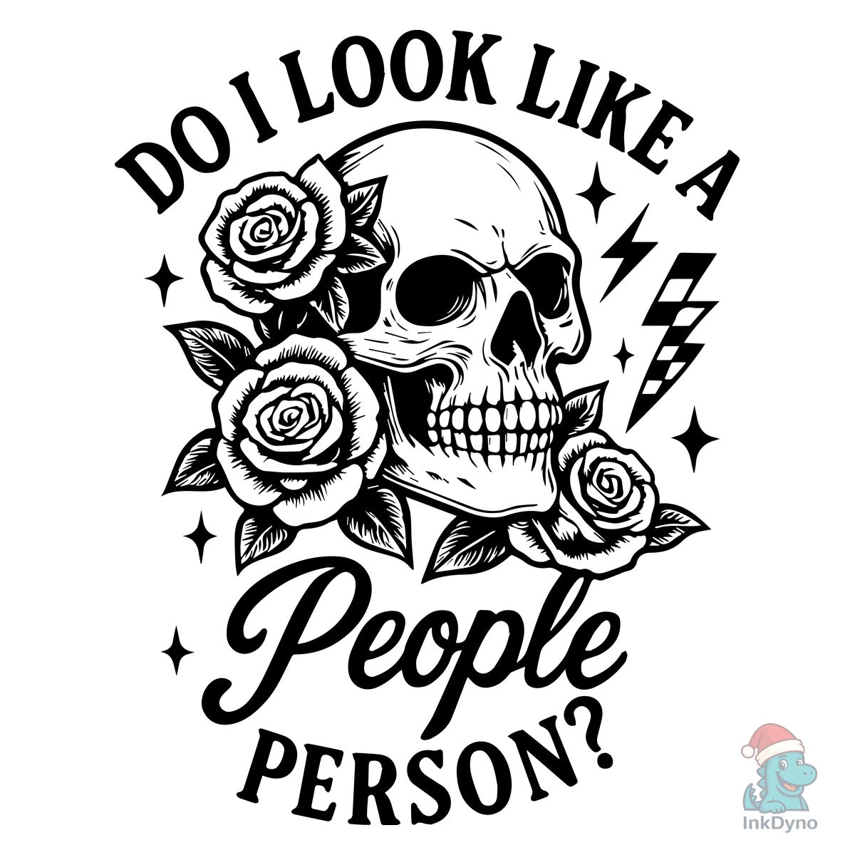 Floral Skull Sarcastic Introvert Quotes