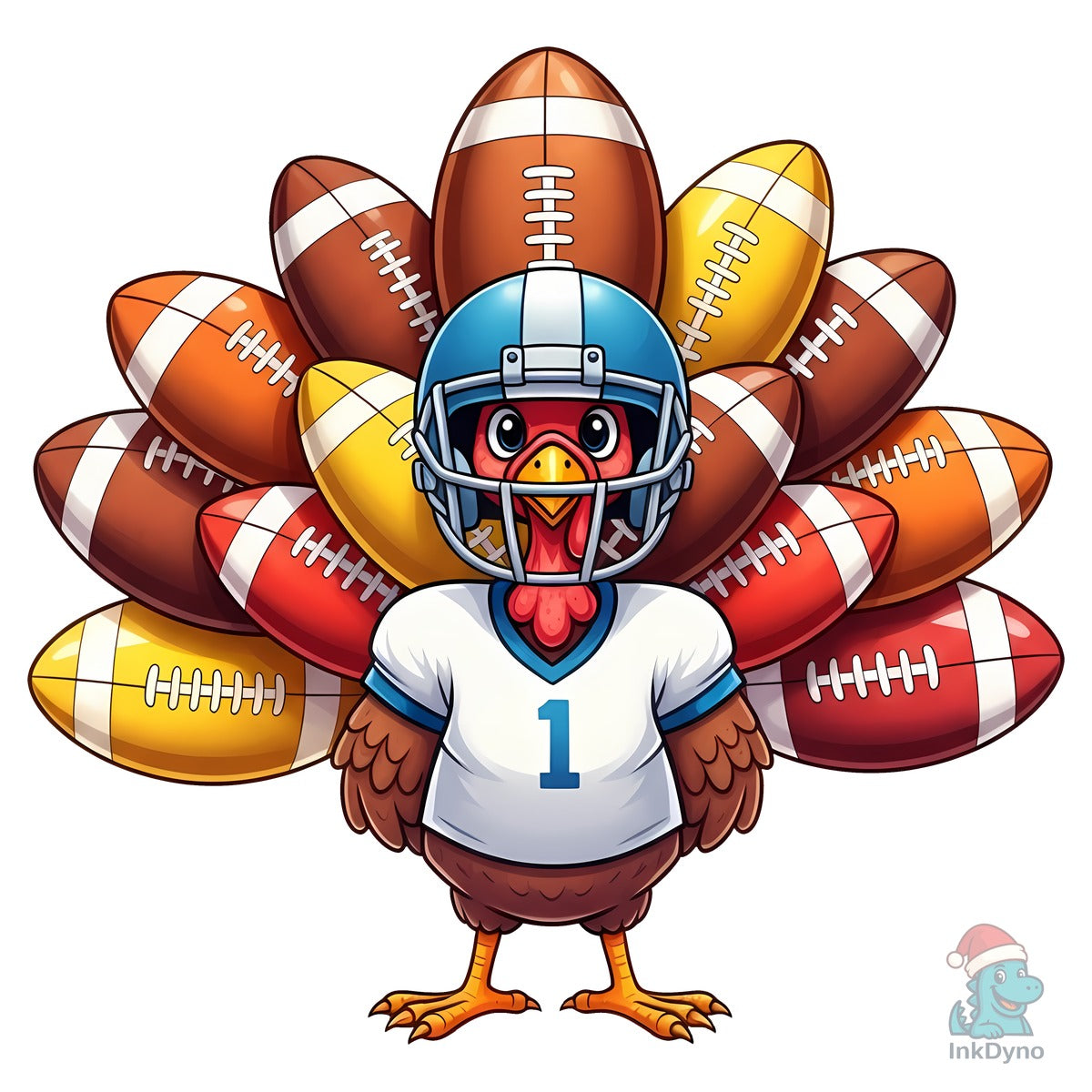 Thanksgiving Football Turkey Sublimation