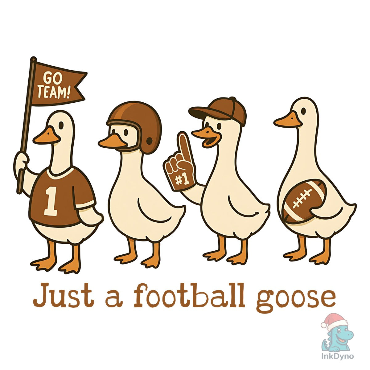 Funny Silly Goose Football Game Day