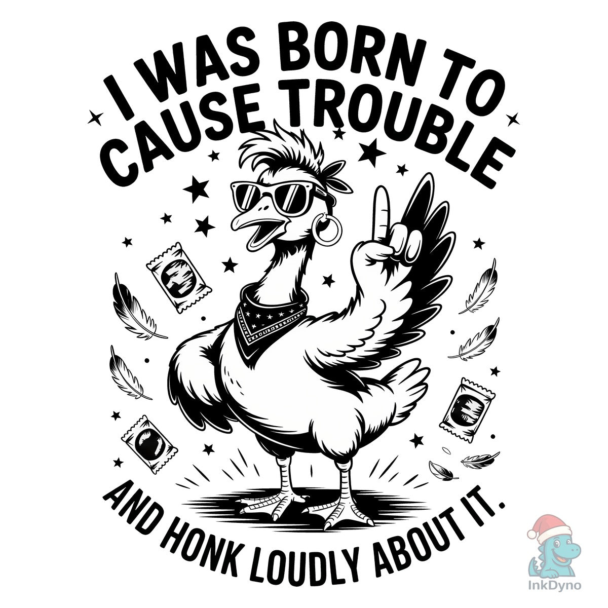 Funny Goose Sarcastic T-Shirt Design