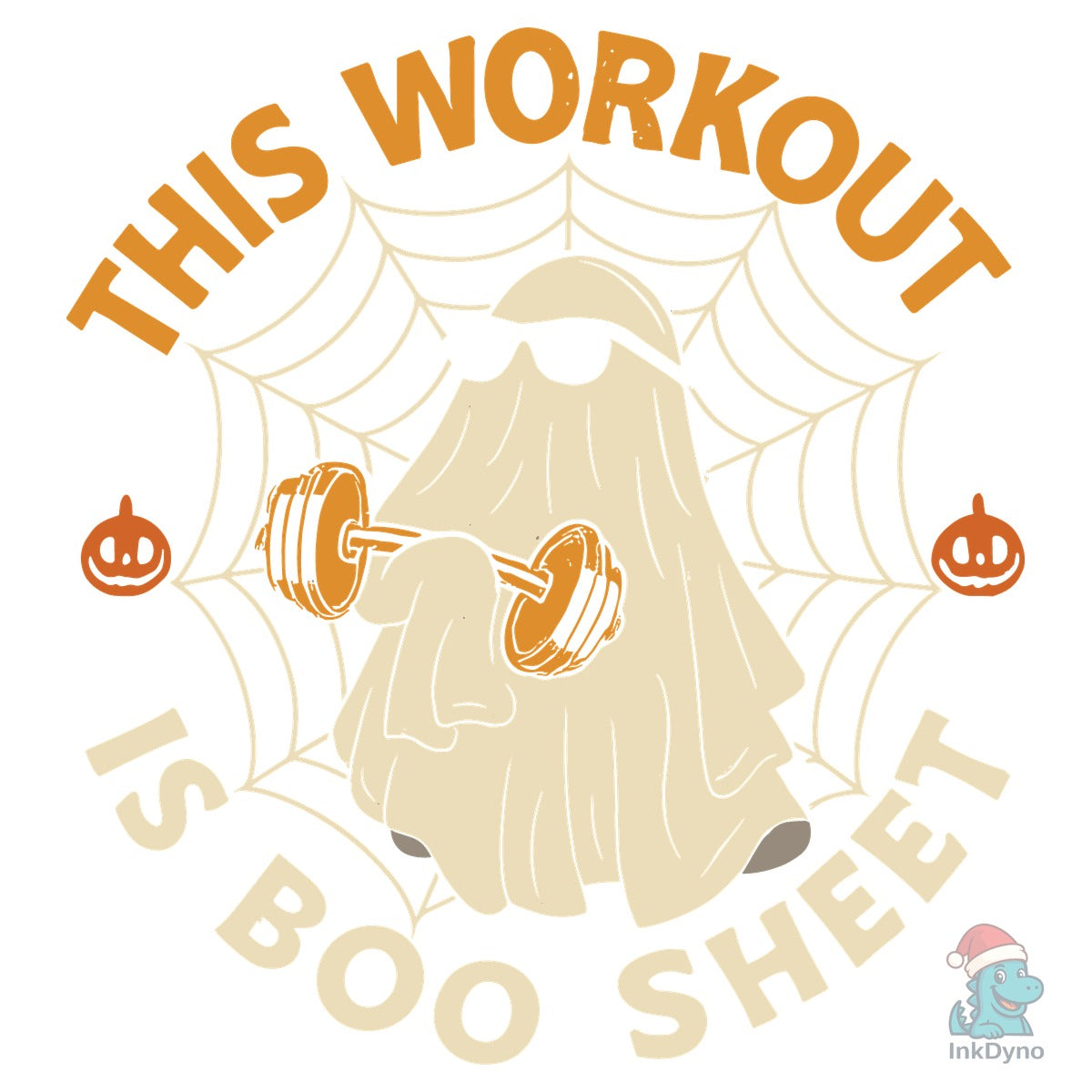 Gym Fitness Funny Ghost Halloween